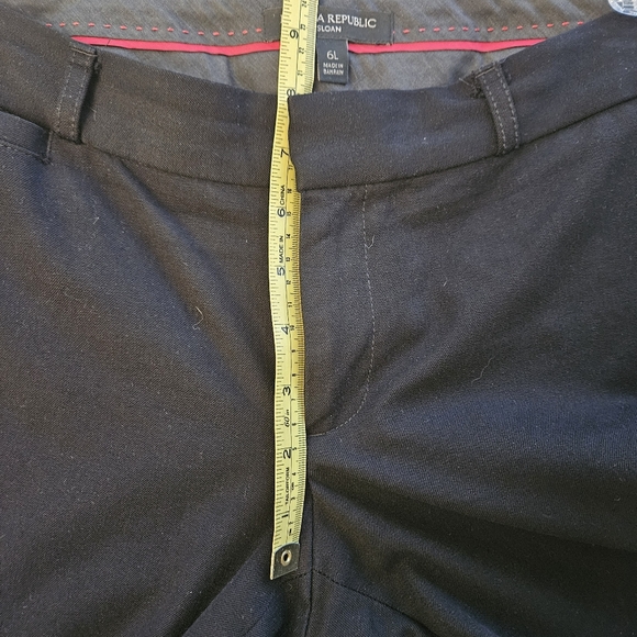 Banana Republic Sloan Black sz 6 long - Picture 8 of 12